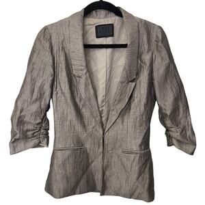 Love Richard Chai Satin Asymmetrical Blazer Size:2